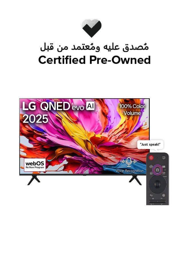 LG Certified Pre Owned -  65" Smart QNED TV - 4K 65QNED91 Black - Image 1