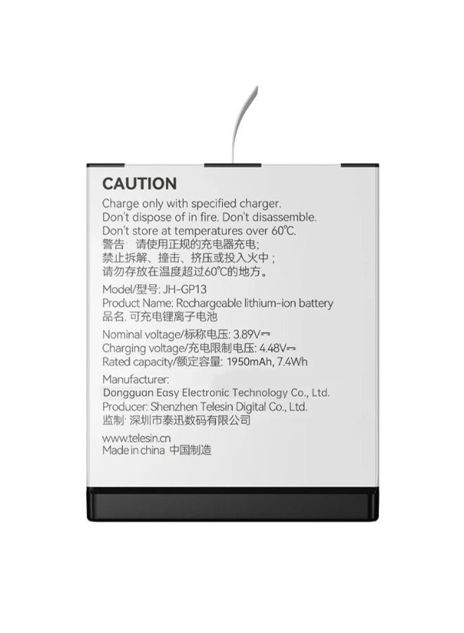 TELESIN ExtremCold 1950 mAh Battery for GoPro HERO 13 Camera  - Image 2
