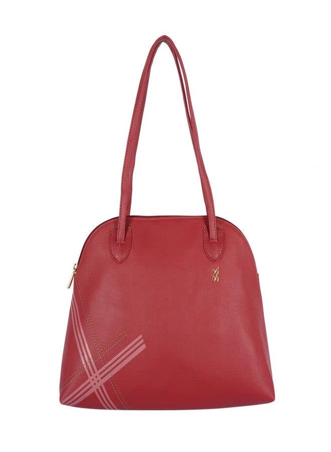 Baggit Womens Lxe Inspect Bowling Bag- Red - Image 1