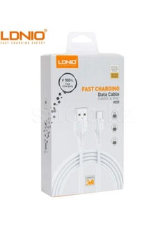 Ldnio Ls543 Type-C To Usb A Mobile Phone Fast Charging Data Cable With Robust And Durable Design, Minimizing Wear And Tear For Long-Term Use - White - pzsku/Z8F07D0EDC7778596D5D1Z/45/_/1709459413/30520f41-2e57-4d58-95d3-d640bbc72d31