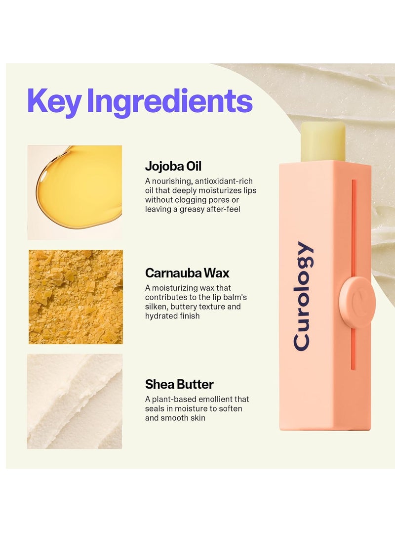 Curology - Curology Lip Balm, Nourishing Hydration for Dry Chapped Lips, Shea Butter Softens and Smooths, Subtle Passion Fruit - Image 1