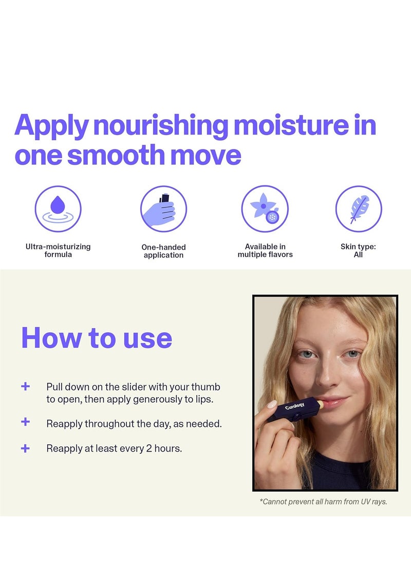 Curology - Curology Lip Balm, Nourishing Hydration for Dry Chapped Lips, Shea Butter Softens and Smooths, Subtle Passion Fruit - Image 1
