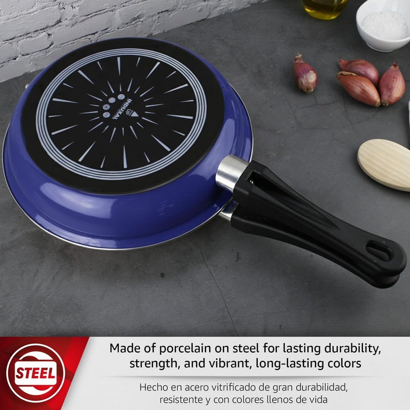 Magefesa Frittata 9.4-Inch Nonstick Double Sided Frying Pan, All-Stovetops Compatible, Dishwasher Safe, Blue – Ideal for Spanish Tortilla - Image 2