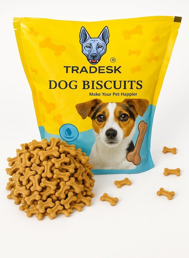 TRADESK Mutton Dog Biscuits - 1kg Pack | Tasty & Nutritious Treats for Puppies & Adult Dogs | Ideal for Training, Rewards & Bonding - Image 1