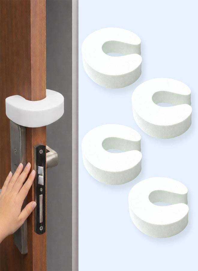 AWEJOY Baby Safety Door Stopper Guard (Pack of 4)| Soft Foam Door Jammer for Home | Prevents Finger Injuries & Door Slamming | Baby Proofing Door Guard for Kids & Pets - Image 1