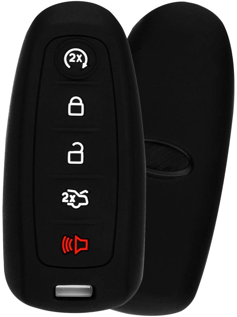 KeylessOption KeyGuardz Keyless Entry Remote Car Smart Key Fob Outer Shell Cover Soft Rubber Case for Ford Lincoln - Image 4
