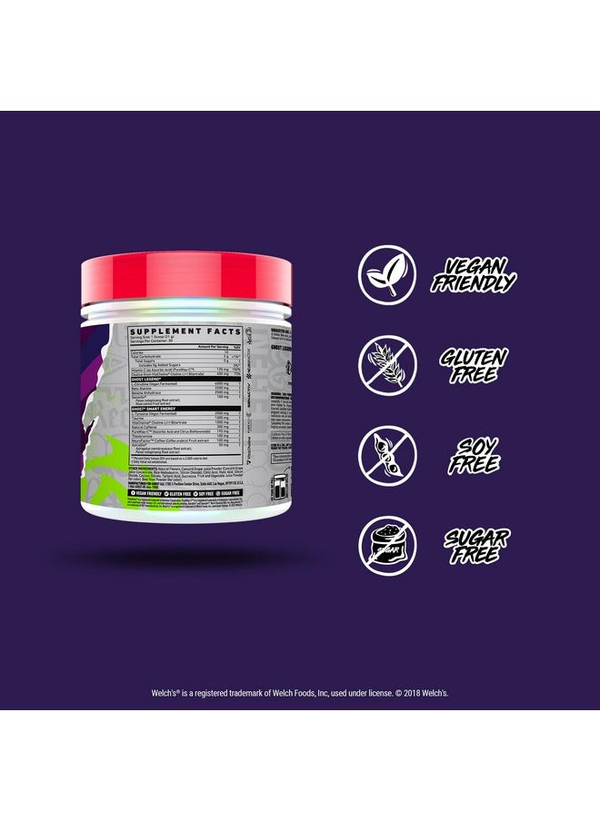 Ghost - Legend V4 Pre-Workout Powder, Welch's Grape - 30 Servings - Pre-Workout for Men & Women with Choline, L-Citrulline, & Beta Alanine for Energy & Focus - Image 1