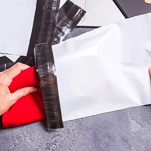 SJPACK 2.5 Mil 12x15.5-inch Poly Mailers Envelopes Bags, White Shipping Bags (100 Bags) - Image 5