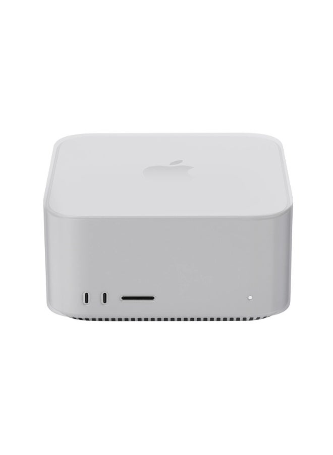 غطاء واقي أبيض من السيليكون لجهاز Apple Mac Studio | مقاوم للغبار والخدوش مع قاعدة ذات فتحات تهوية - Image 1