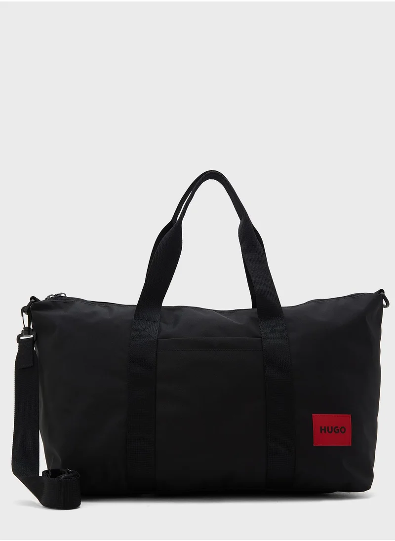 HUGO Logo Print Duffel Bag