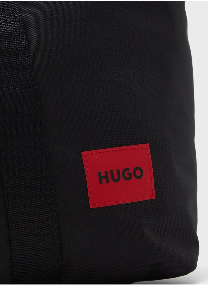 HUGO Logo Print Duffel Bag