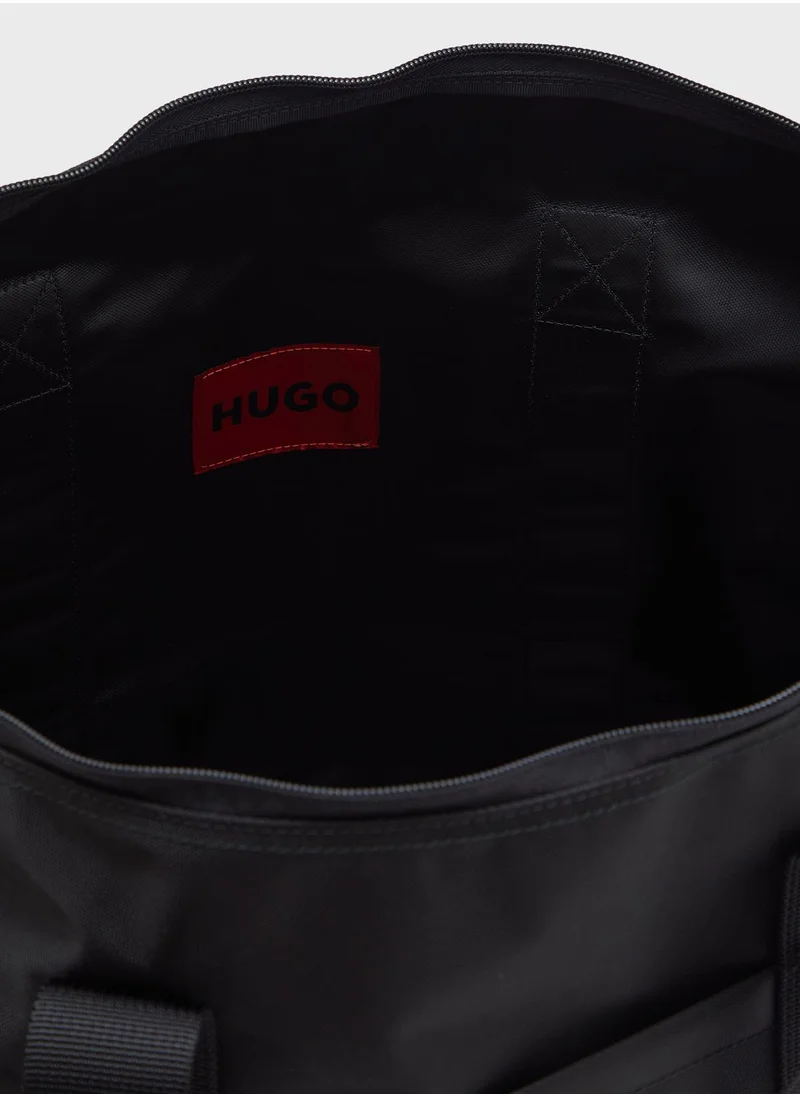 HUGO Logo Print Duffel Bag