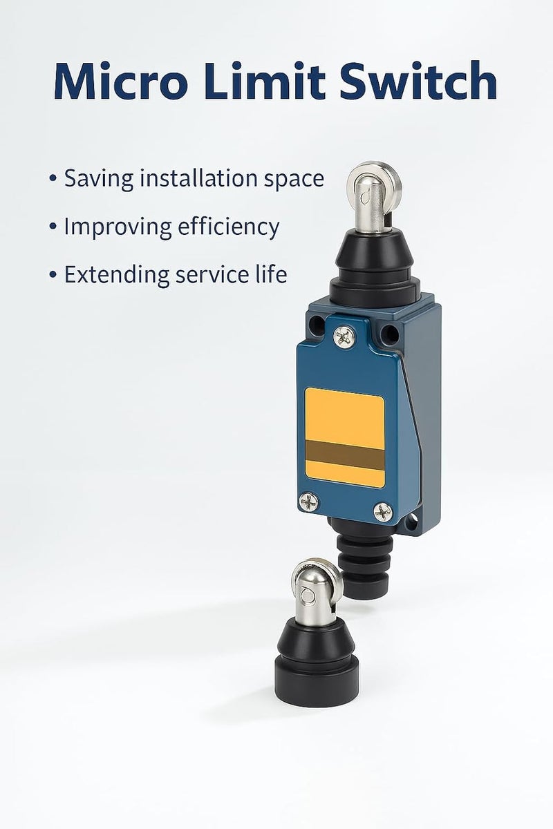 Precision Micro Limit Switch With Plastic Roller Lever 1NO 1NC 5A 250VAC IP65 Waterproof For Automation - Image 3