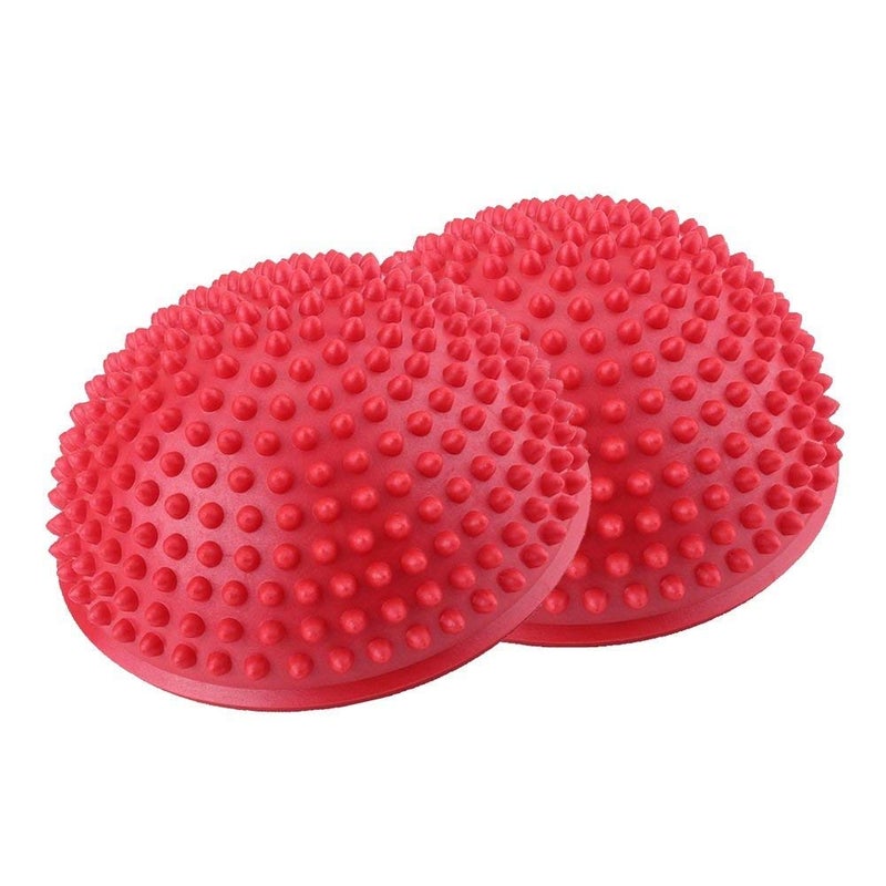 IRIS Foot Massage Balance Pods – 16cm / 6.5in Spiky Half Balls for Yoga, Pilates, Gym & Fitness Training, Anti-Slip Massage Exercise Balls for Stability & Reflexology - Image 1