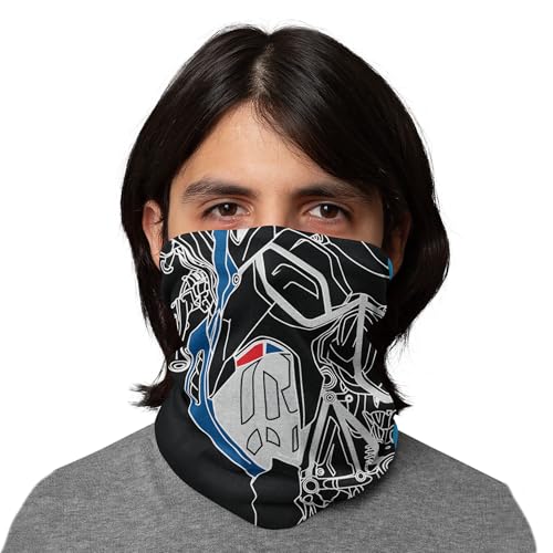 WANDERLOOMS Motorad Maniac Unisex Bandana Mask for Men to Cover Face & Head | Printed Bandana for Men Hair. - Image 1