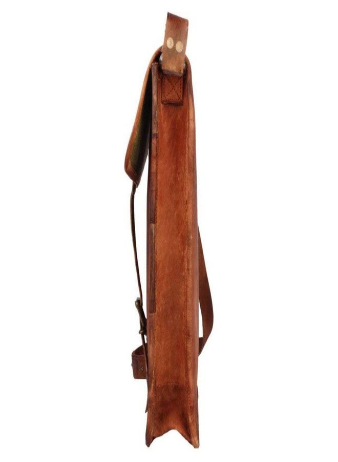 RSN Genuine Brows Leather Small Sling Shoulder/Tablet Bag For Boys & Girls - Image 2