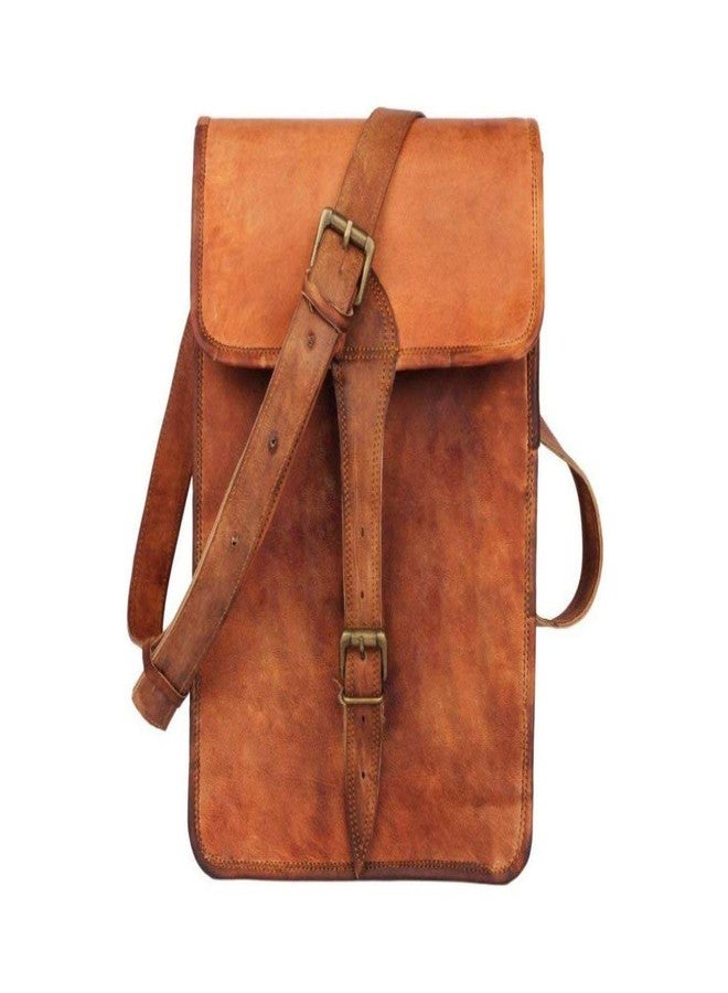 RSN Genuine Brows Leather Small Sling Shoulder/Tablet Bag For Boys & Girls - Image 1
