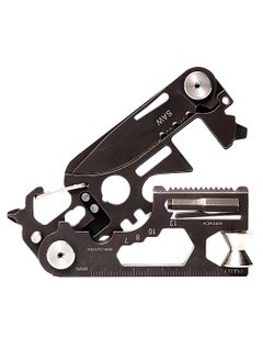 Y&D 28 in 1 EDC Multi-function Tool, Keychain portable Metal Pocket Tool for men, Wrench Screwdriver, with Wrench, Ruler, Bottle Opene,Urgent Car Window Breaker  - Image 1
