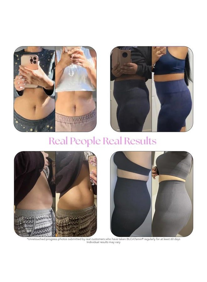 HAIRTAMIN BLOATamin - Vegan Synergistic Blend | Bloating Relief Supplement Capsule | Men & Women | Digestive Enzymes for Bloating Relief, Gas Stomach Pain, Water Retention, and Discomfort (1-Pack) - Image 3