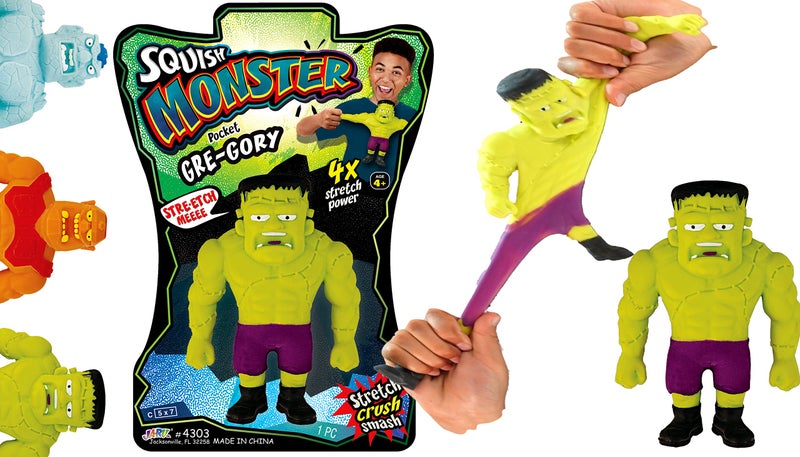 Ja-Ru JARU Stretchy Monster Toy 35 Tall 1 Monsters Assorted Halloween Action Figures Squish Pull Fidget Calming Stress Toy for Kid Boy Party Favor 43031 - Image 3