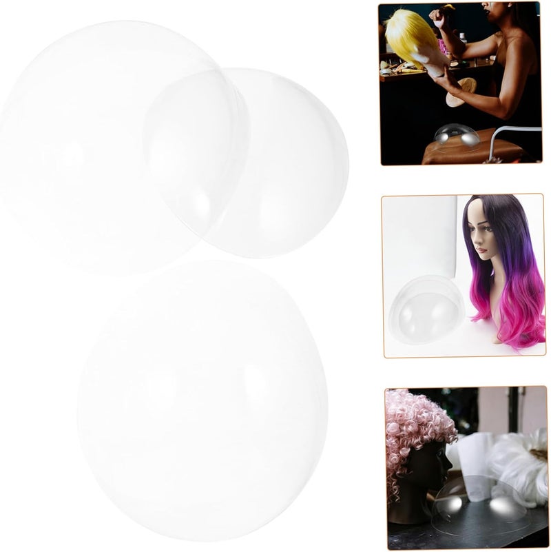 3pcs Sturdy Plastic Wig Display Stand for Hat Shaper Cap Liner Lightweight Design - Image 3
