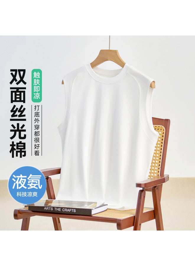 Fenton تي شيرت نشط بدون أكمام، قميص داخلي للرجال بتصميم بسيط - Image 2