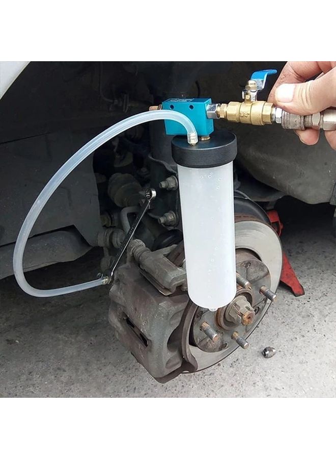 Motorcycle Brake And Clutch Bleeder Kit With One Way Valve And Hoses 1 Set Durable PVC Aluminum - Image 5