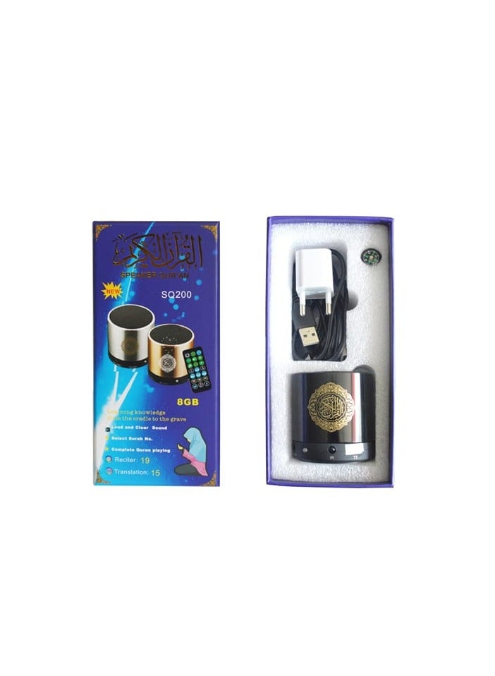 Equantu Quran Portable Bluetooth Speaker Black - Image 4