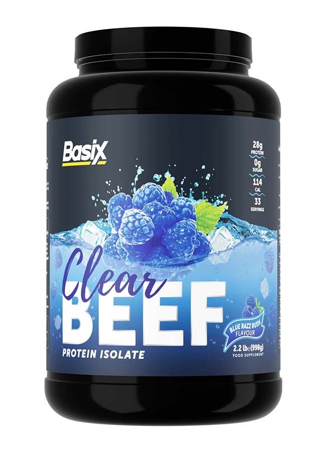 Basix Exclusive Bunde Offer - Beef Protein Isolate Blue Razz Rush Flavour 2.2lb and Pure Creatine Unflavored 500 Gm - Image 3