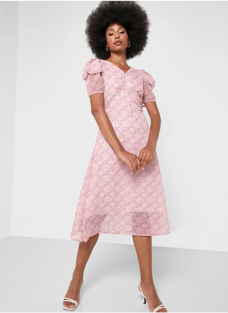 ELLA Textured A-Line Dress