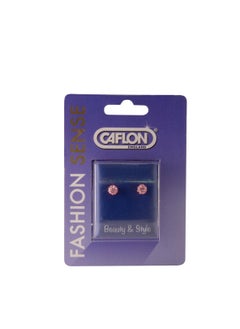 Caflon Gold Plated Glitterball Earring Light Rose 4.5mm 