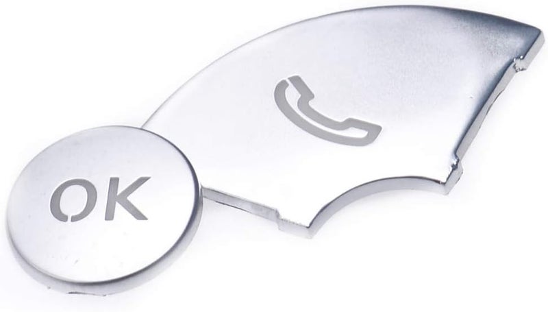 QASULER Car Steering Wheel Button Trim Frame - Image 2