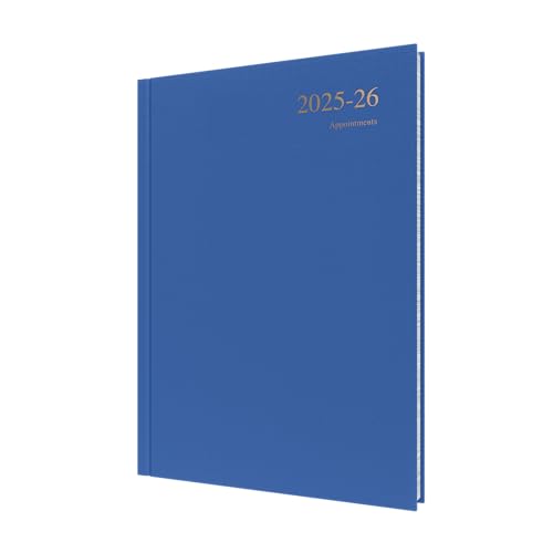 Collins Essentials 12 Month MidAcademic Year Planner July 2025July 2026 DaytoPage Appointments Diary A4 Hard Cover Blue - Image 1