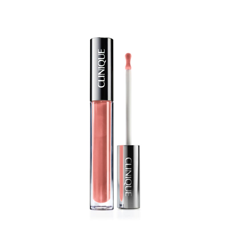 CLINIQUE Clinique Pop Plush Creamy Lip Gloss With Hyaluronic Acid  Blend of Aloe Butter Avocado Butter  Shea Butter  Hydrating  High Shine Chiffon Pop 011 Fl Oz
