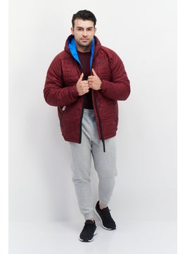 Adidas Men Sportswear Fit Terrex Primaloft Hooded Padded Hiking Jacket, Maroon  - Image 4