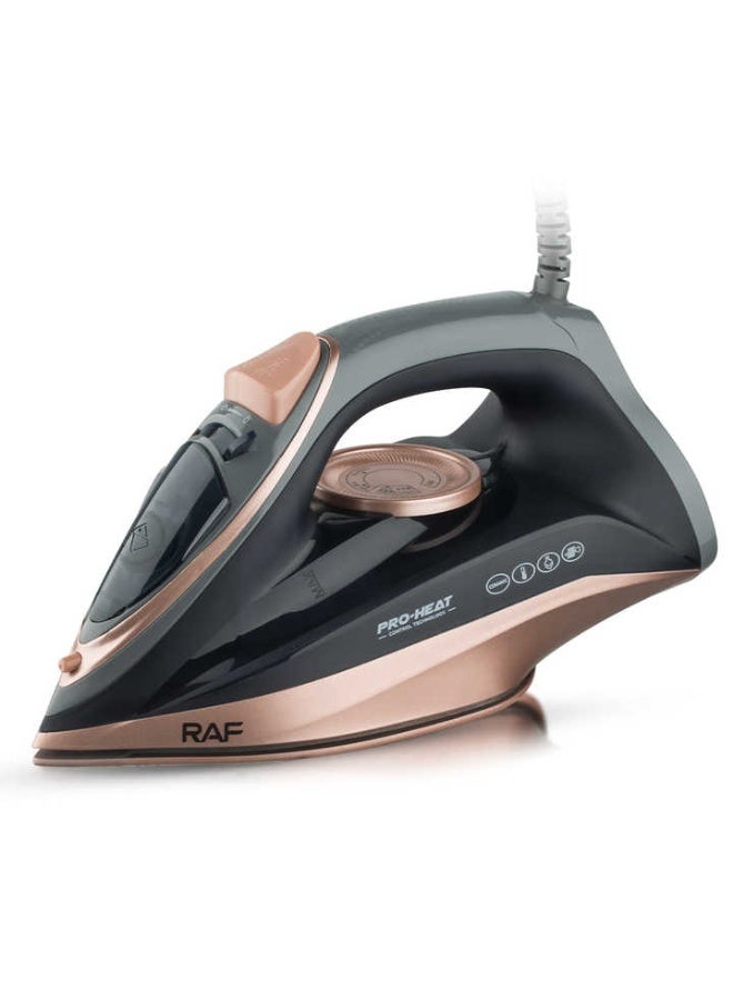 آر إيه أف مكواة بخار يدوية قوية كهربائية عالية الجودة من الفولاذ المقاوم للصدأ من RAF R.1301B - Image 5