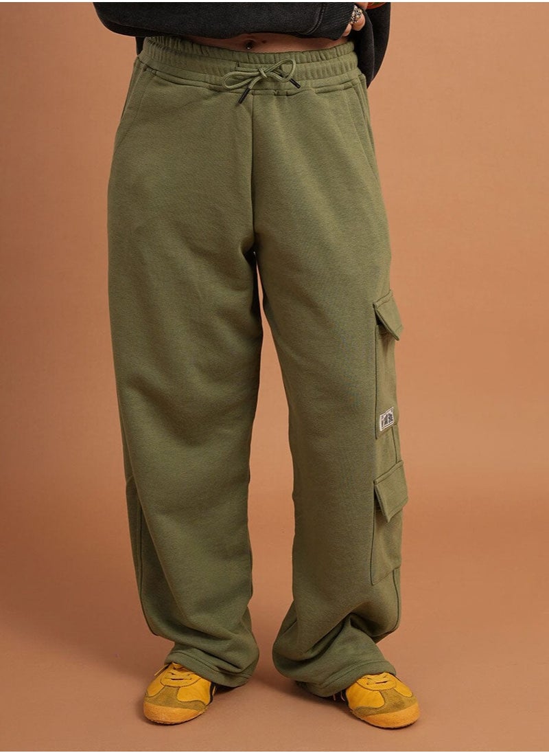 In Your Shoe Olive Cargo Swants  - Image 2