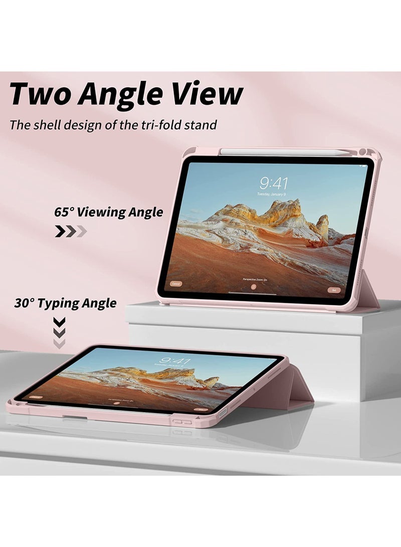 Captaintech iPad 10th Gen Case (2022, 10.9-inch) - Slim Tri-Fold Stand Cover with Pencil Holder, Clear Back Shell u0026 Auto Wake/Sleep | Protective Hybrid Design - Image 5