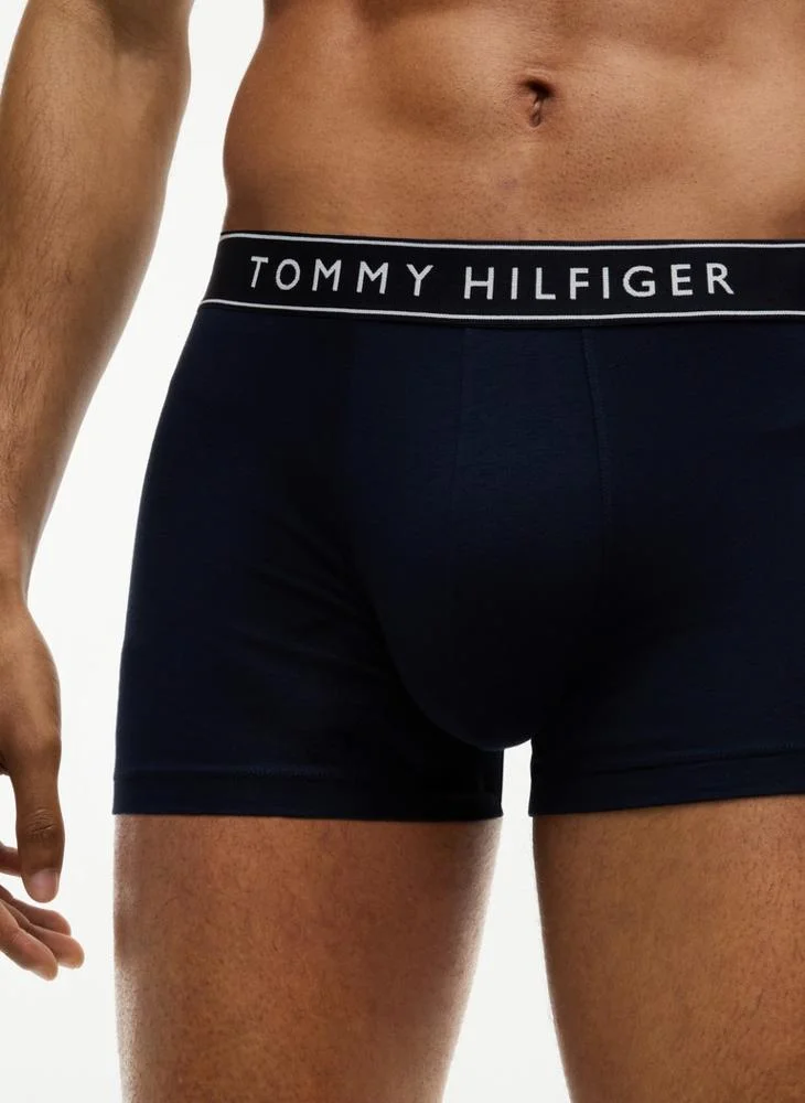 Tommy Hilfiger  3-Pack Essential Logo Waistband Trunks for Men | Best Price UAE