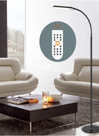 Led Floor Lamp, Eye Protection, ,145CM,BlackThree-Color Light, Warm Touch Switch + Remote Control - pzsku/Z8F091BC6D0DCA0E34BBFZ/45/1750816873/c4c3115d-ba55-446b-a76b-0e4644ca688b