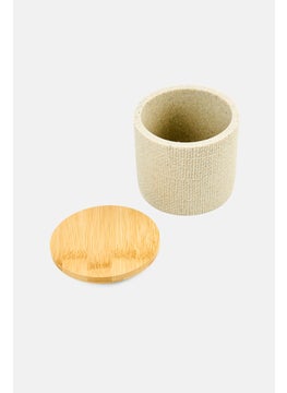 Bebe Home Textured Storage Jar With Bamboo Lid  - Image 3