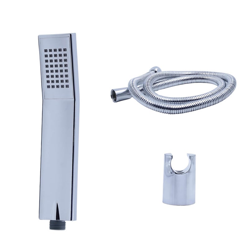 CITIPRO Citipro Stella ABS Hand ShowerTelephonic Shower in Chrome Finish with ABS Holder and 15 Mtr Stainless Steel Flexible Tube for BathroomBathroom Cleaning Set of1  - Image 5