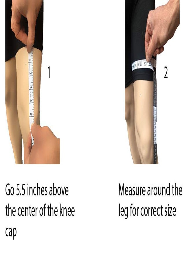 Alpha Medical Compression Support Knee Brace with Stays & Visco Patella (Small, White w/Blue Trim) - Image 5
