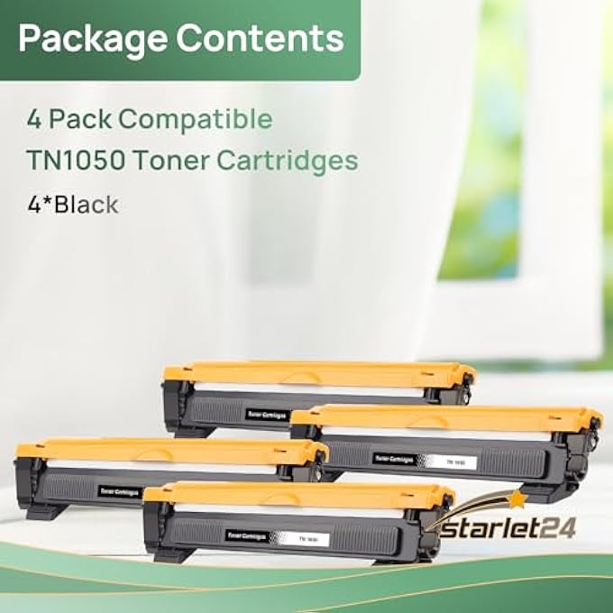 STALET24 4X TN1050 TONER COMPATIBLE WITH BROTHER TN-1050 TN1050 FOR MFC-1910W DCP-1612W DCP-1510 DCP-1610W HL-1210W DCP-1512 HL-1212W HL-1112 - Image 3