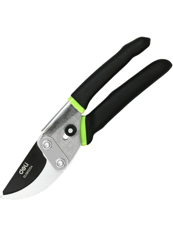 Deli 8-Inch Gardening Shear - Teflon Coated Rust-Proof Blades with Comfort Grip - Professional Pruning Shears for Plants - Image 1