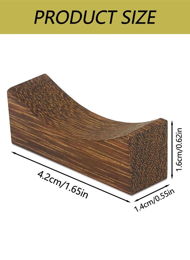 ١٠ قطع من حوامل عيدان الطعام الخشبية عالية الجودة للملاعق والشوك والسكاكين، مجموعة حامل أدوات المائدة الطبيعية والصحية للمنزل والمطبخ والمطعم والحفلات والعشاء والترتيب - Image 2