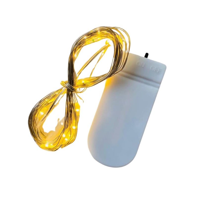 Snoogg Silicone Alphabet Resin Molds Pack of 1 25 mm deep ABCD Mold with 1 Meter Fairy Light with on Off Switch for Resin Art, Letters,Alphabets and More - Image 2