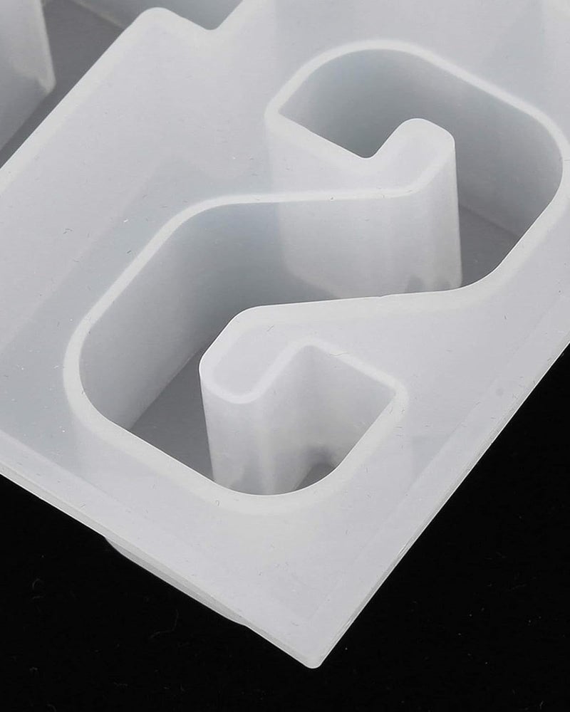 Snoogg Silicone Alphabet Resin Molds Pack of 1 25 mm deep ABCD Mold with 1 Meter Fairy Light with on Off Switch for Resin Art, Letters,Alphabets and More - Image 5