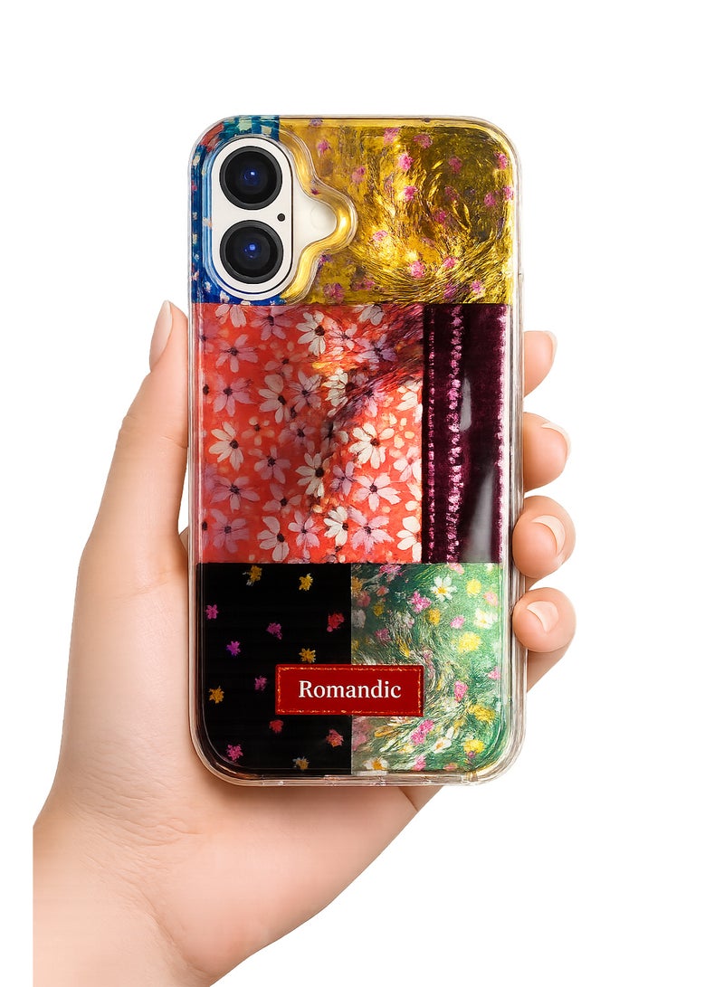إيكو سيستم جراب Ecosystem Premium Soft TPU لهاتف iPhone 16، مقاوم للصدمات، يوفر حماية كاملة، غطاء أنيق ومرح، مناسب للنساء والفتيات والأطفال (رومانسي) - Image 1