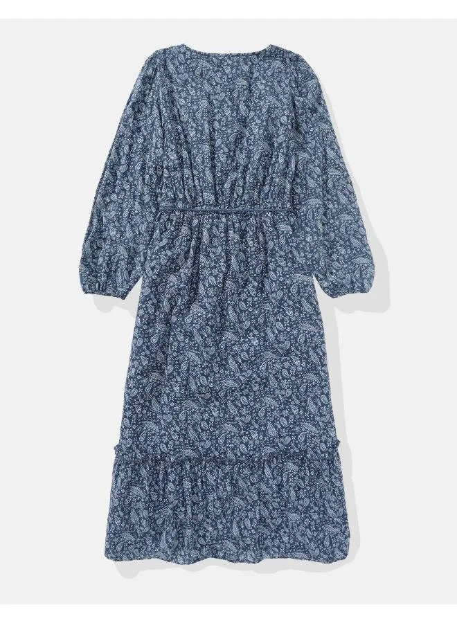 American Eagle Floral Print Midi Dress